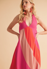 AEMI + CO Gali Colorblock Maxi Dress