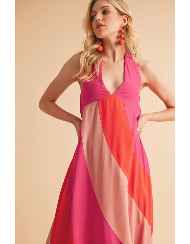 AEMI + CO Gali Colorblock Maxi Dress