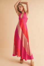 AEMI + CO Gali Colorblock Maxi Dress