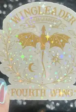 FatedFiction Wingleader Fourth Wing Holographic Sticker