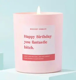 Mischief Candles Happy Birthday Fantastic Bitch Candle