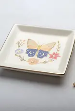 Scout Curated Wears Jewelry Dish & Stud Earrings - Butterfly Cream