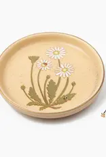 Scout Curated Wears Jewelry Dish & Stud Earrings Set - Daisy/Vanilla