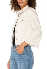 Liverpool Jacket With Wide Sleeves W/ Embroider Florals