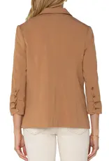 Liverpool Fitted Blazer With Ruched Sleeves
