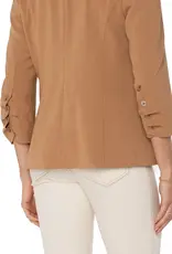 Liverpool Fitted Blazer With Ruched Sleeves