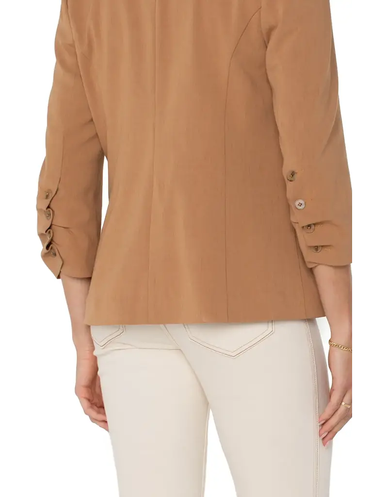 Liverpool Fitted Blazer With Ruched Sleeves