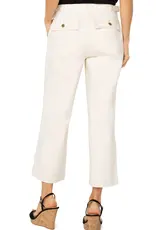 Liverpool Utility Stride Wide Leg Crop W/ Side Tabs