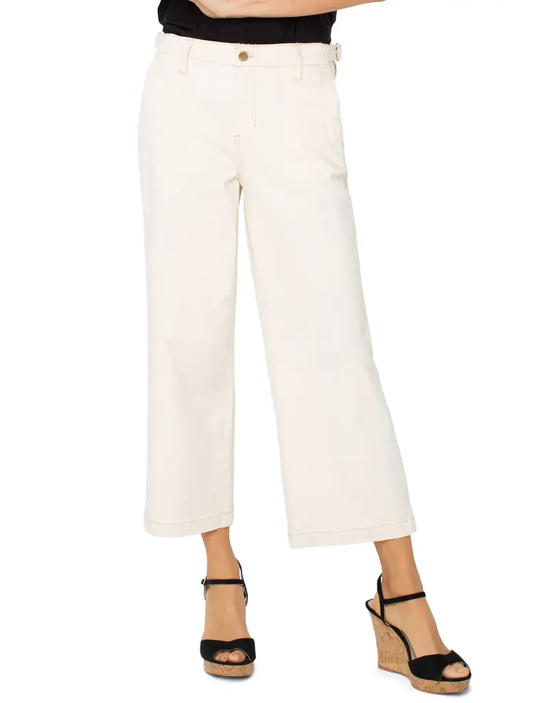 Liverpool Utility Stride Wide Leg Crop W/ Side Tabs