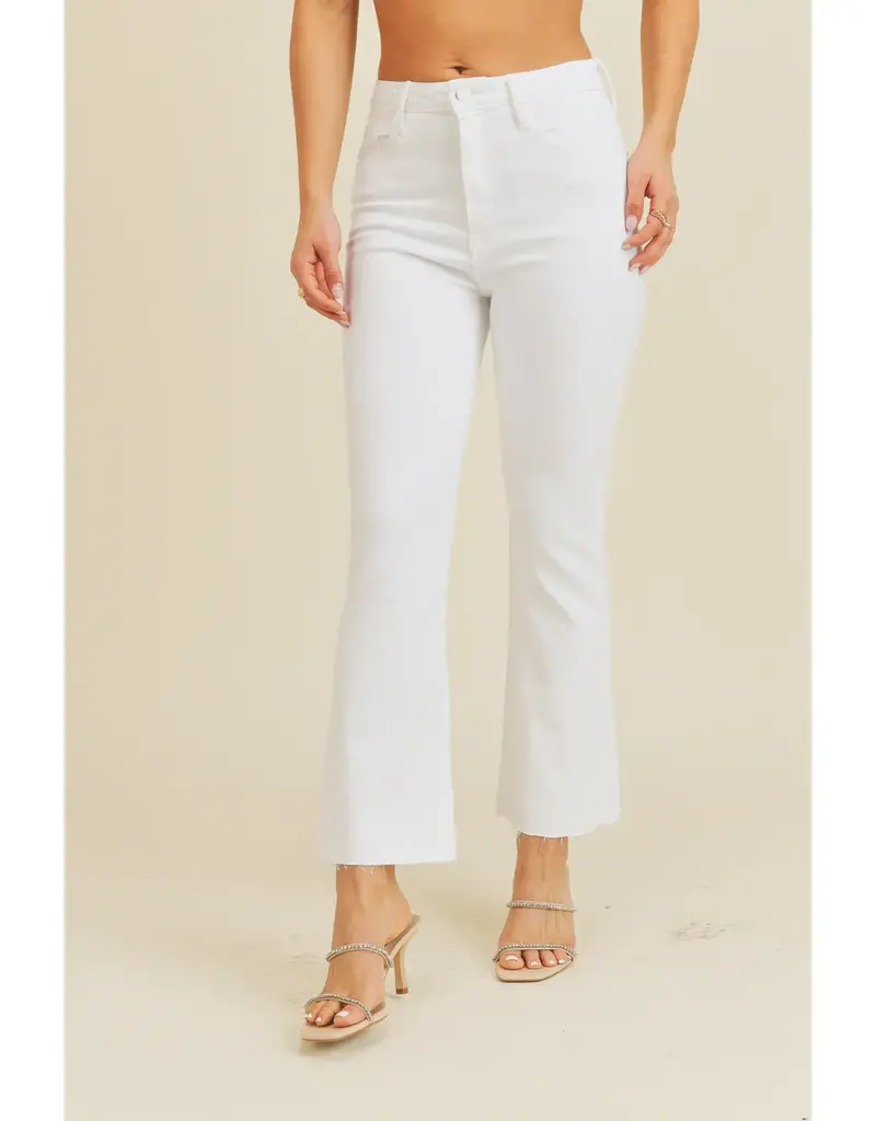 Just Black Denim High Rise Tonal Crop Flare