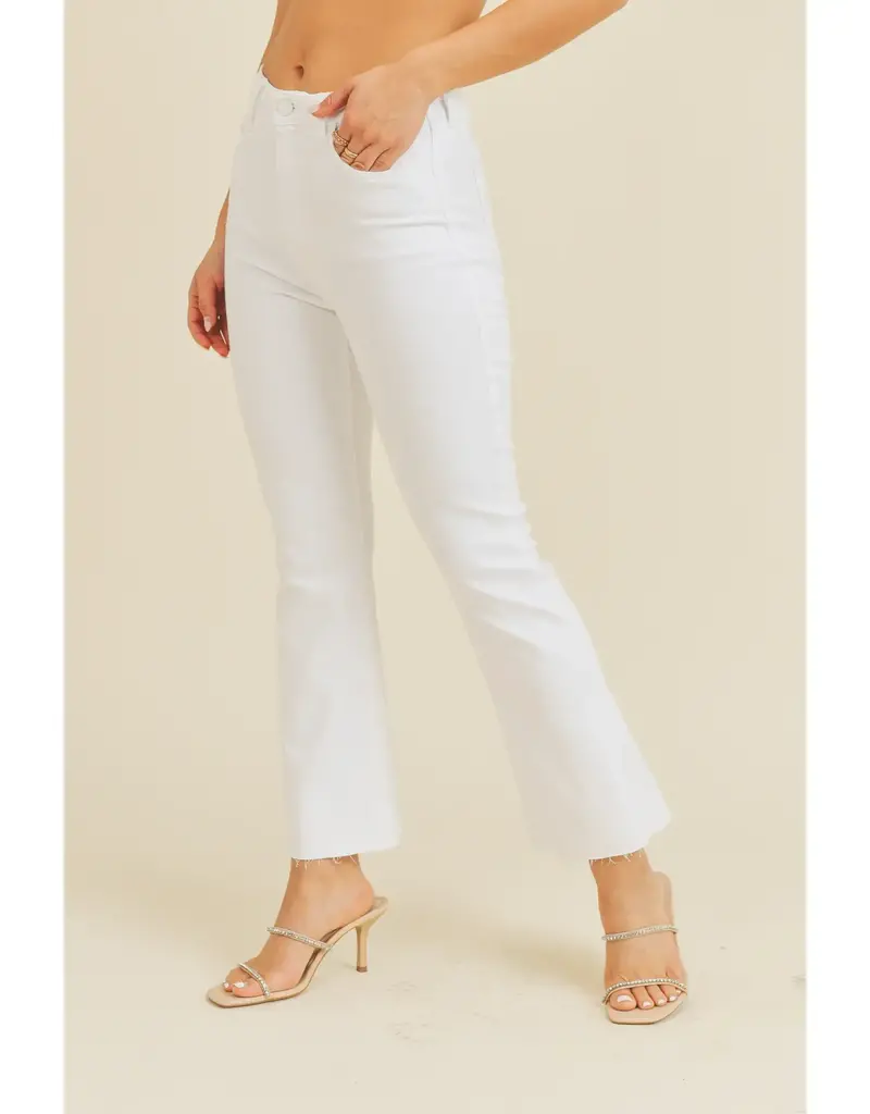 Just Black Denim High Rise Tonal Crop Flare