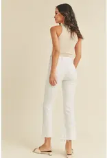Just Black Denim High Rise Tonal Crop Flare