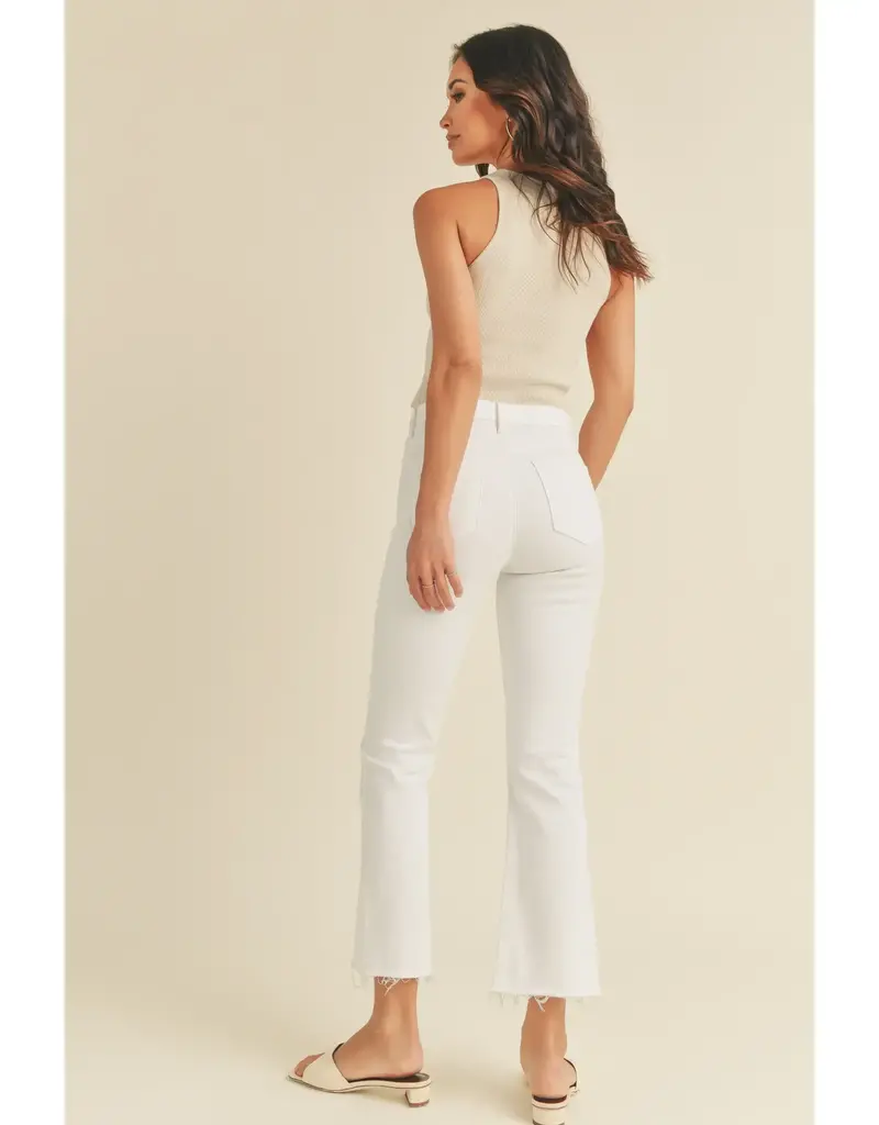 Just Black Denim High Rise Tonal Crop Flare