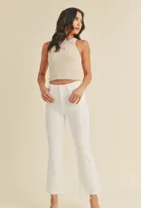 Just Black Denim High Rise Tonal Crop Flare