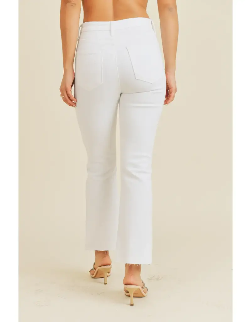 Just Black Denim High Rise Tonal Crop Flare
