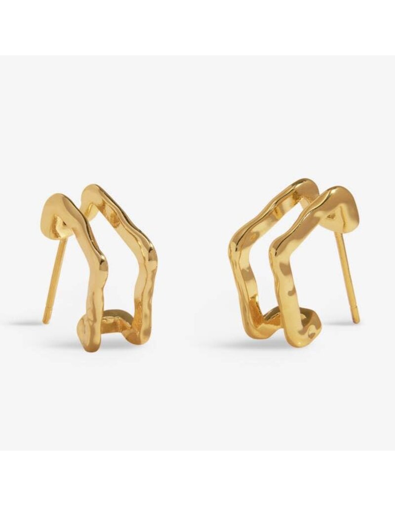 A Littles & Co. SOUL SHINE Set of 2 Textured Pearl Earrings
