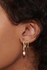 A Littles & Co. SOUL SHINE Set of 2 Textured Pearl Earrings