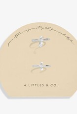 A Littles & Co. SOUL SHINE Set of 2 CZ Wave Rings