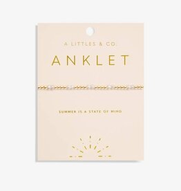 A Littles & Co. ANKLET Gold Plated Pearl