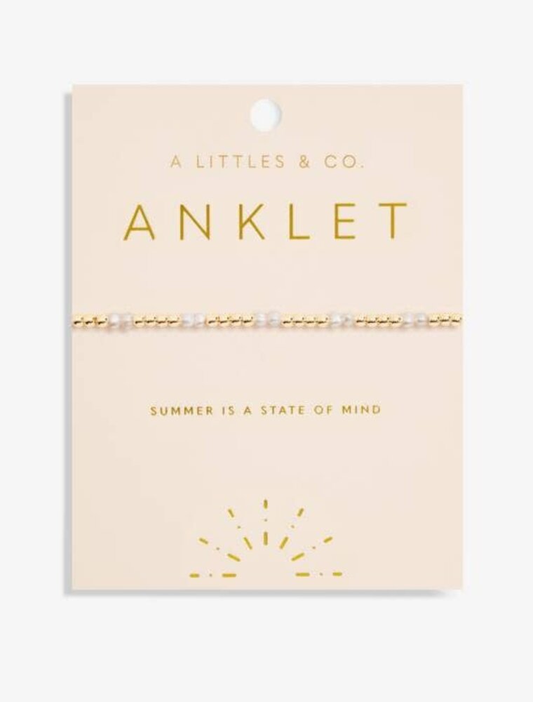A Littles & Co. ANKLET Gold Plated Pearl