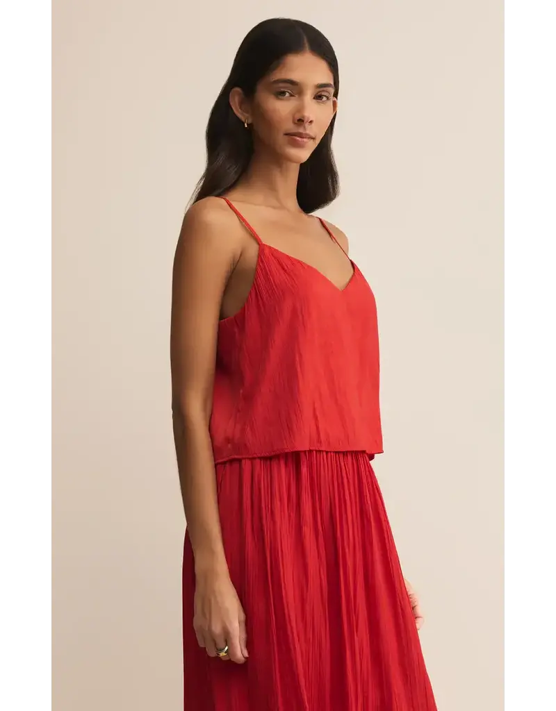 Z Supply Fiore Crinkle Satin Tank