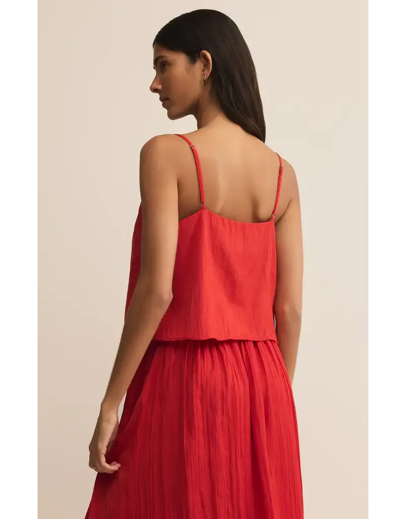 Z Supply Fiore Crinkle Satin Tank