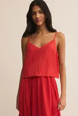 Z Supply Fiore Crinkle Satin Tank