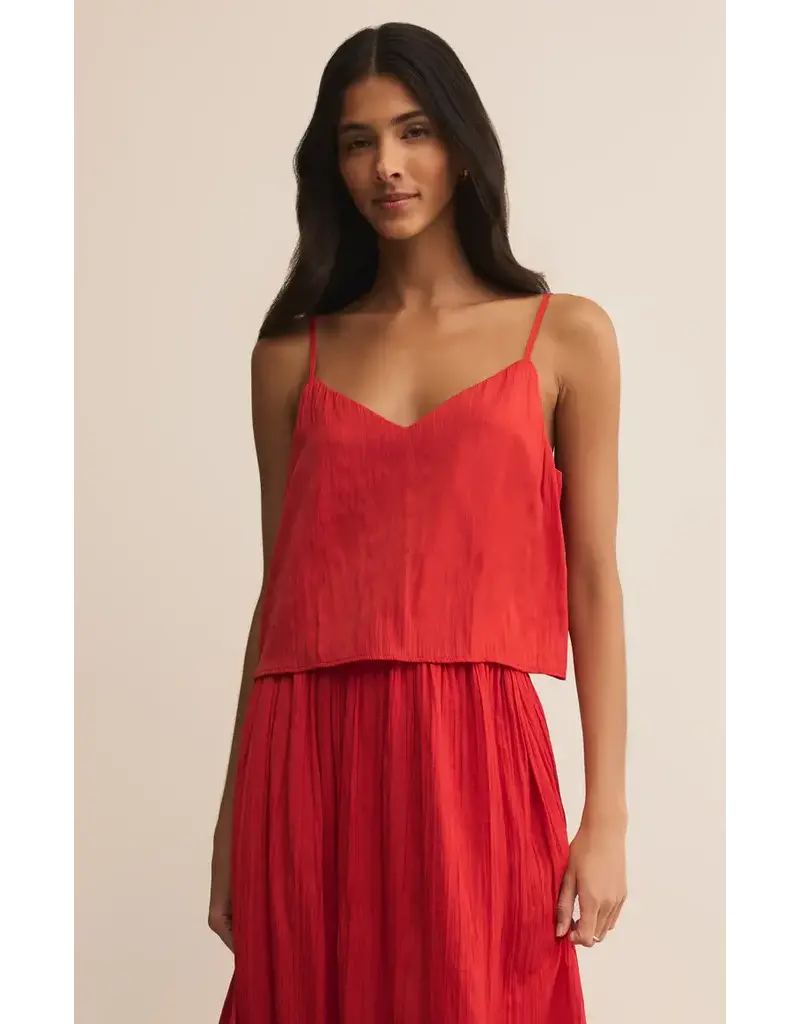 Z Supply Fiore Crinkle Satin Tank