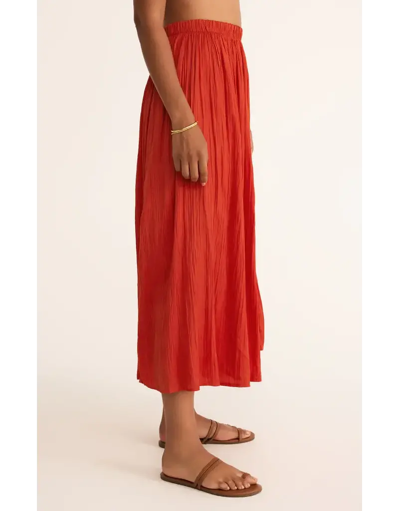 Z Supply Nicoline Crinkle Midi Skirt