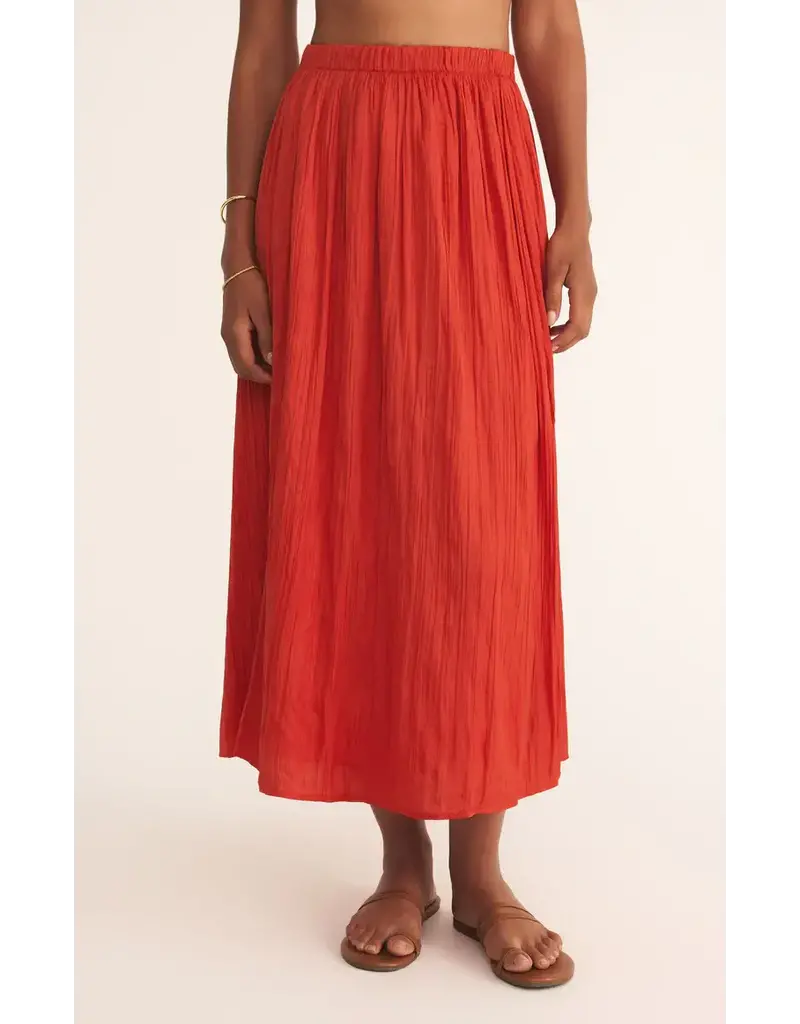 Z Supply Nicoline Crinkle Midi Skirt