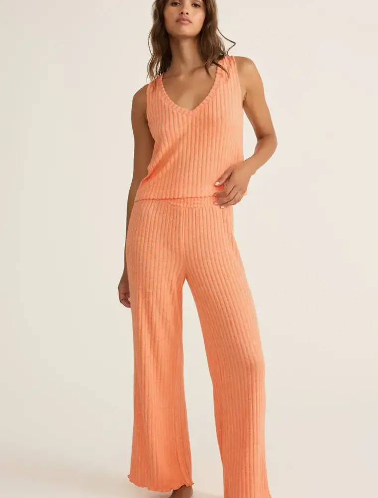 Z Supply Dawn Smocked Rib Pant