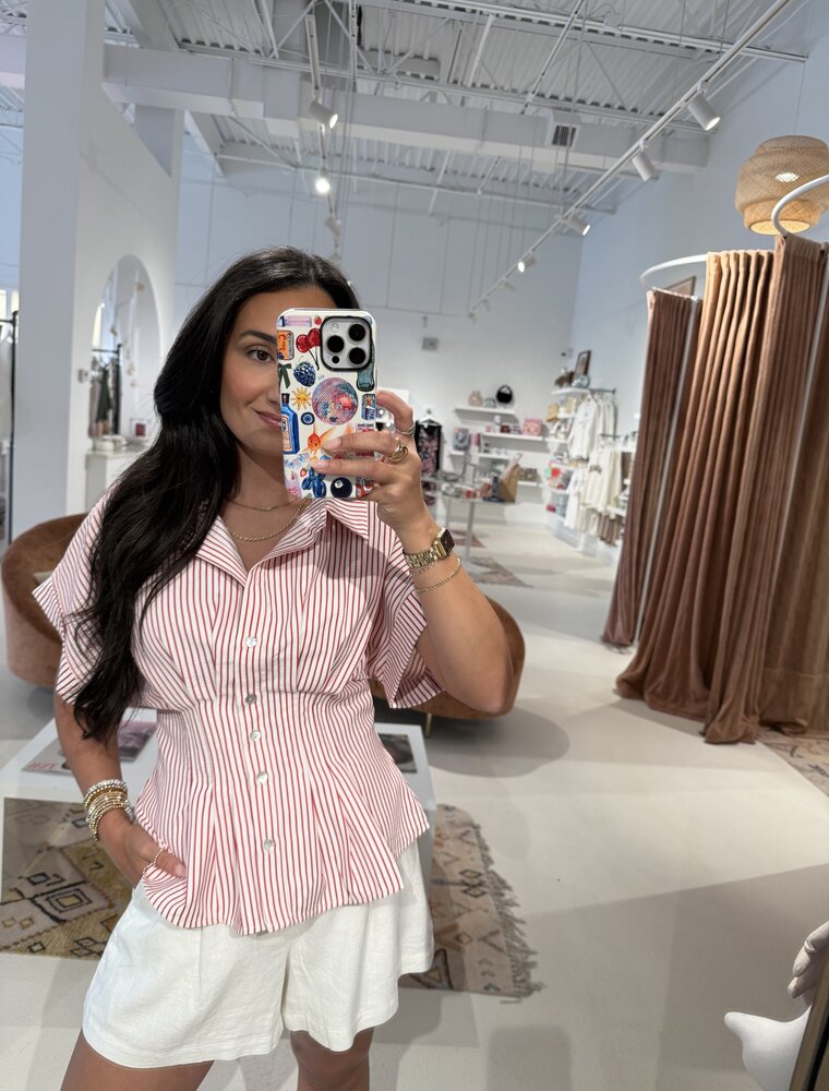 Entro Striped Blouse