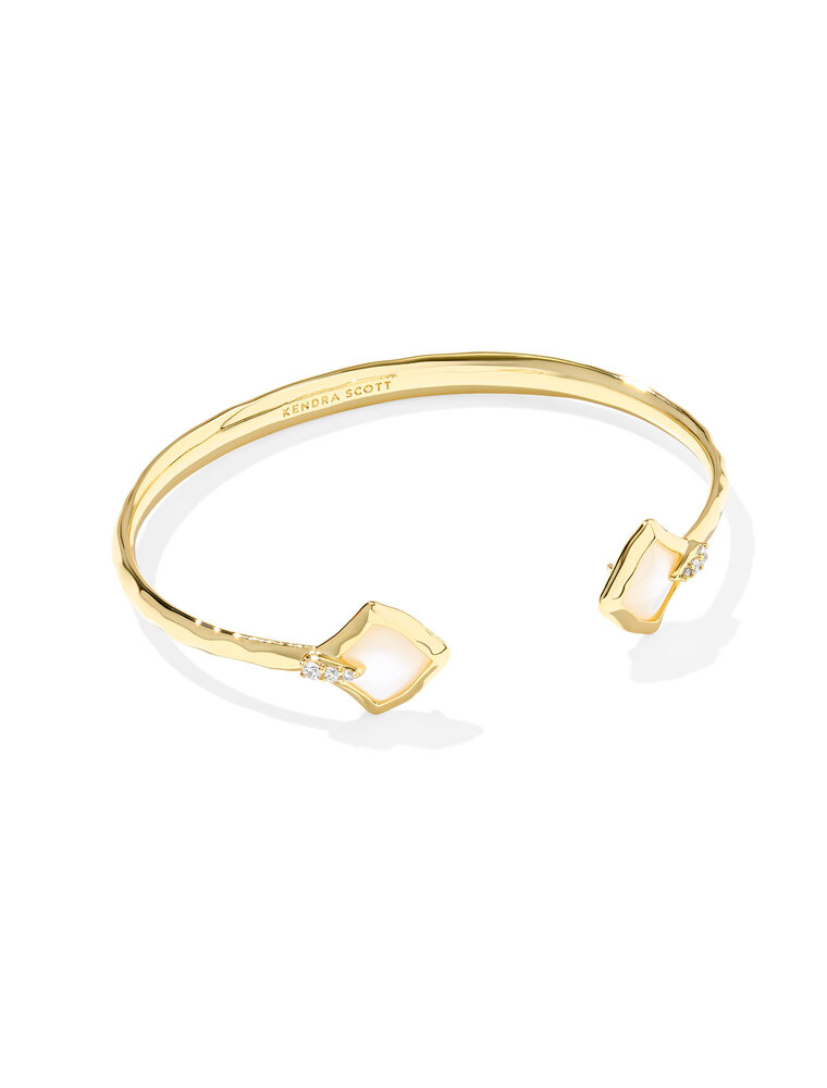 Kendra Scott Joelle Cuff Bracelet Gold Ivory Mother of Pearl