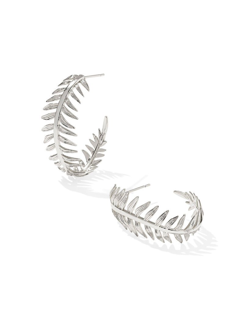 Kendra Scott Kayla Hoop Earring Rhodium