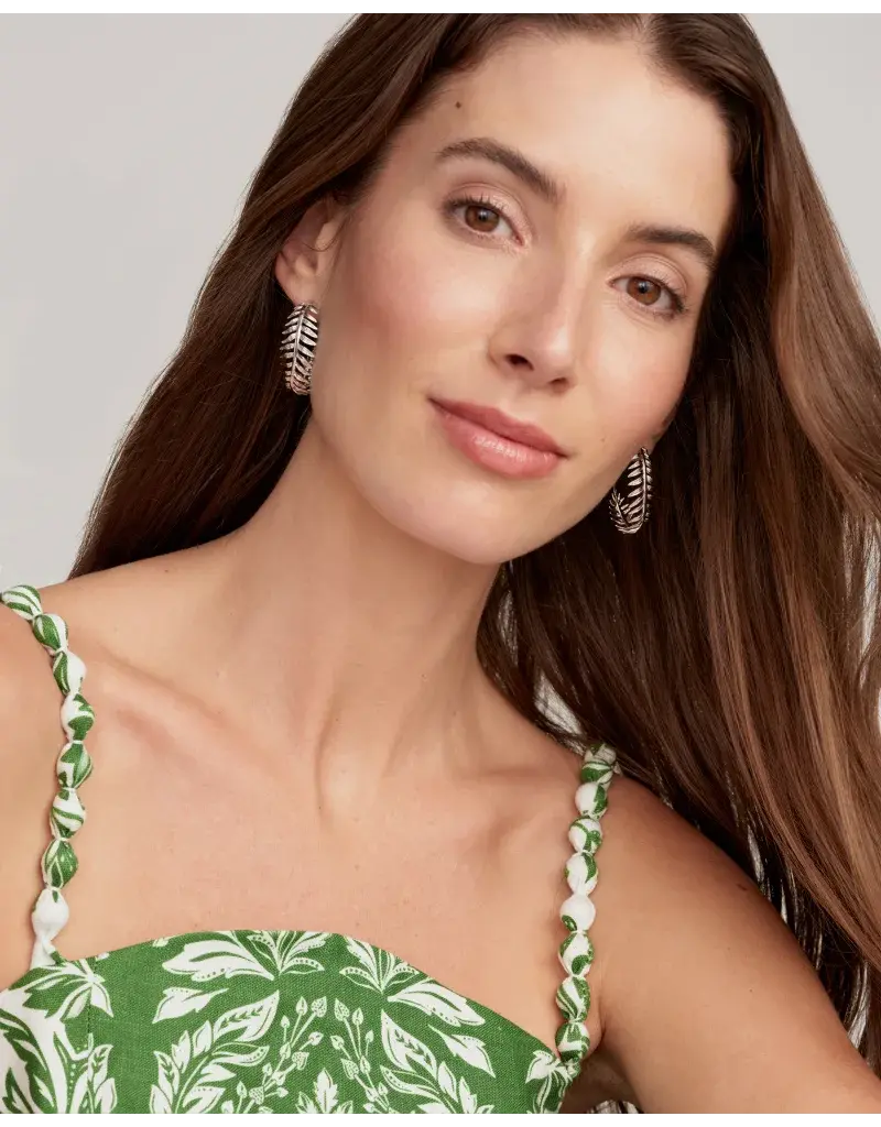 Kendra Scott Kayla Hoop Earring Rhodium