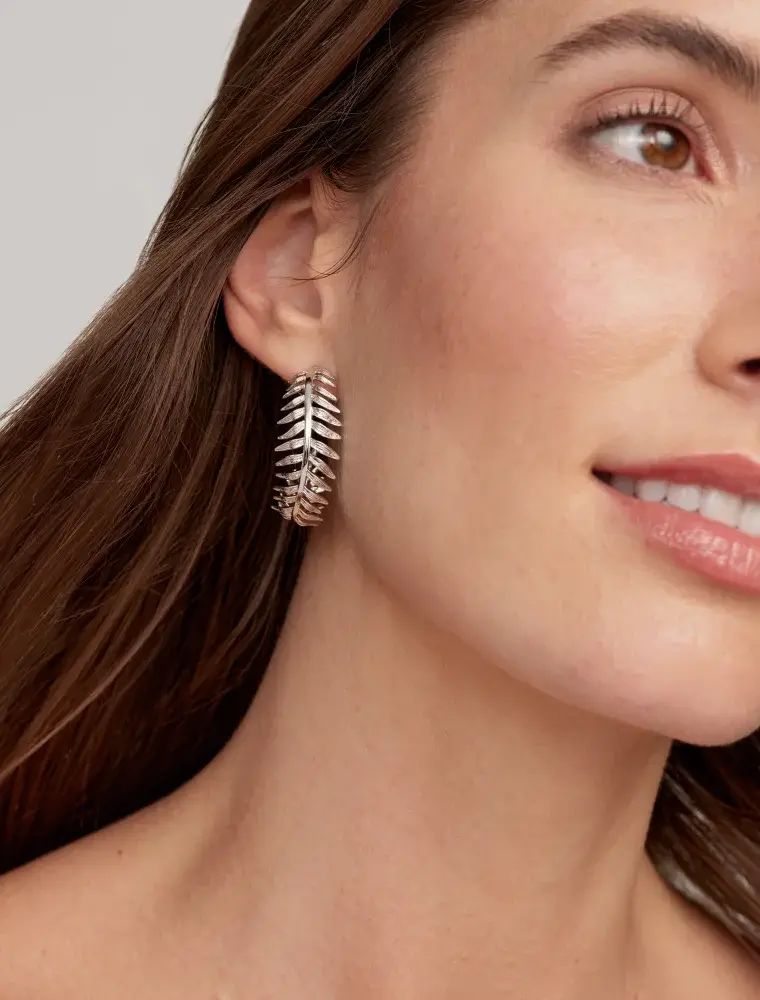 Kendra Scott Kayla Hoop Earring Rhodium