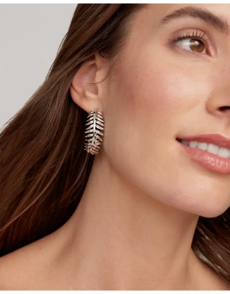 Kendra Scott Kayla Hoop Earring Rhodium