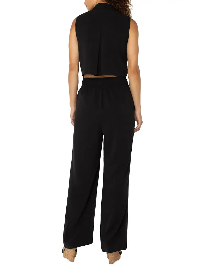 Liverpool Sleeveless Wide Leg Jumpsuit