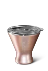 BruMate Margtini Tumbler 10 oz Glitter Rose Gold