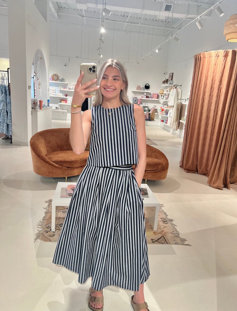 Entro The Morrigan Stripe Skirt