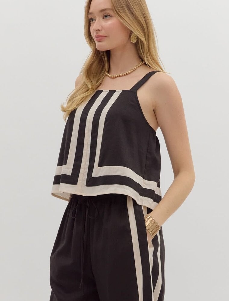 Entro The Sabrina Contrast Tank
