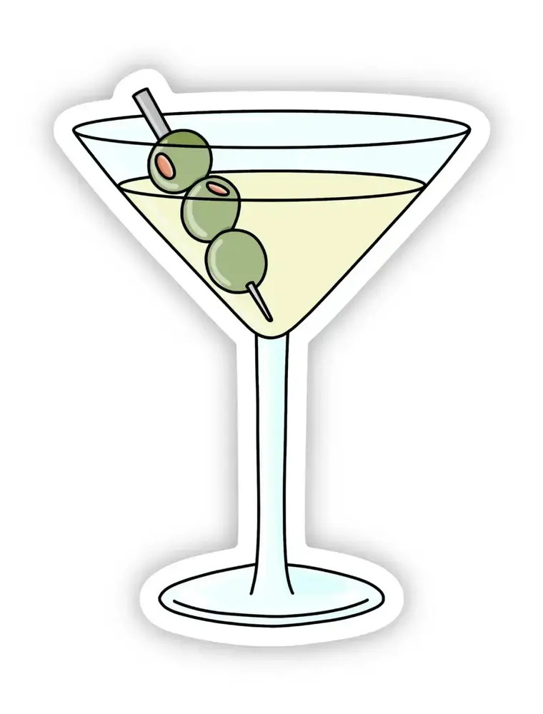 big moods Martini Cocktail Sticker