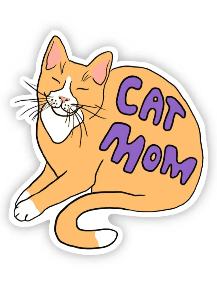 big moods Cat Mom Sticker