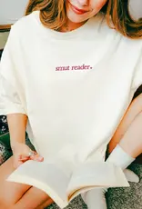 p e t i t r u e Embroidered Bookish Smut Reader T-Shirt