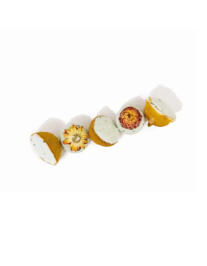 Sow the Magic Lemon Drops Bath Bomb Gift Set (citrus and peppermint)