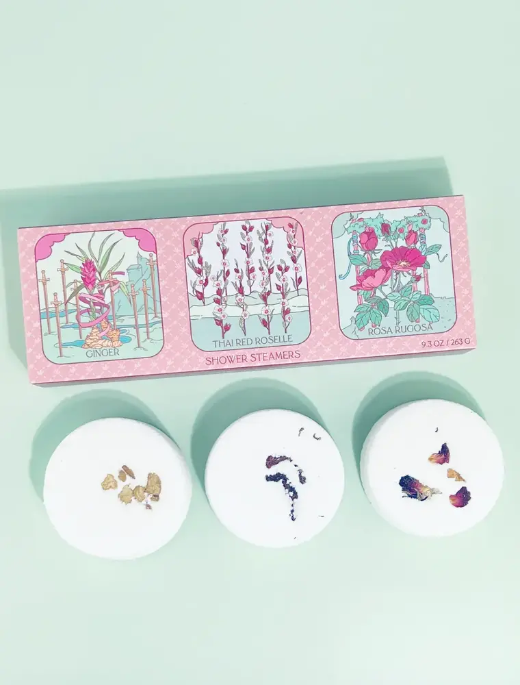 Sow the Magic Floral Tarot Shower Steamer Set with Botanicals