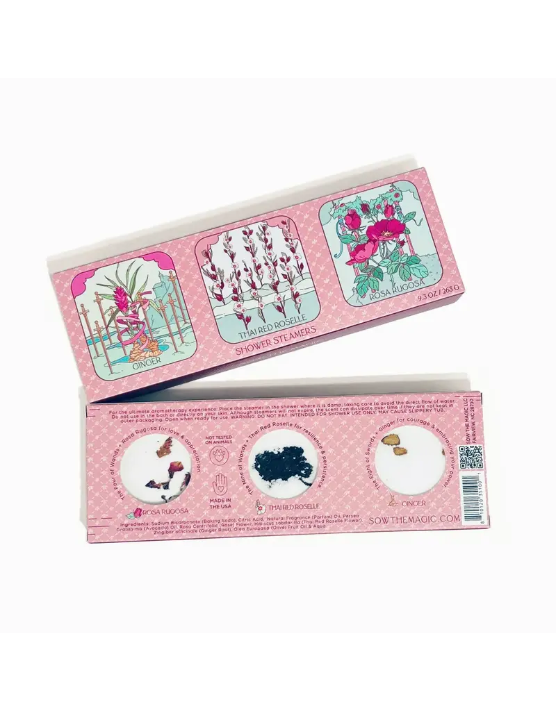 Sow the Magic Floral Tarot Shower Steamer Set with Botanicals
