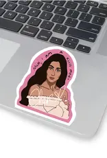 Cocollama Design Mom, I am the rich man - Cher Sticker
