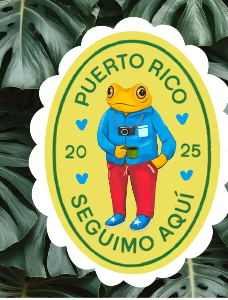 Cocollama Design Concho the frog sticker