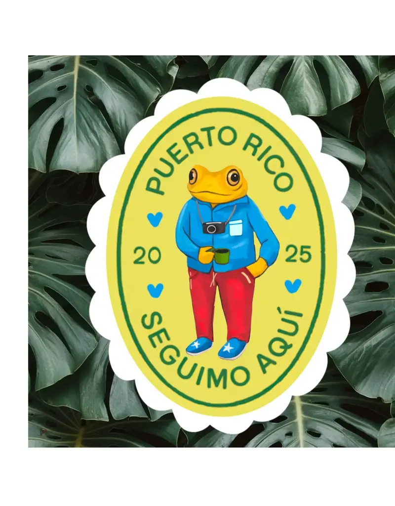 Cocollama Design Concho the frog sticker
